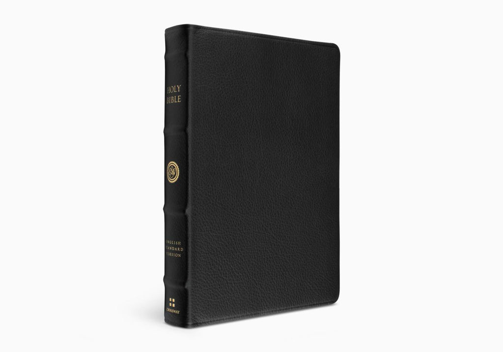 Esv Verse-by-verse Reference Bible (top Grain Leather, Black), English 