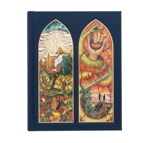 CSB Notetaking Bible, Stained Glass Edition, Sapphire Cloth Over Board - - - 9781087762487