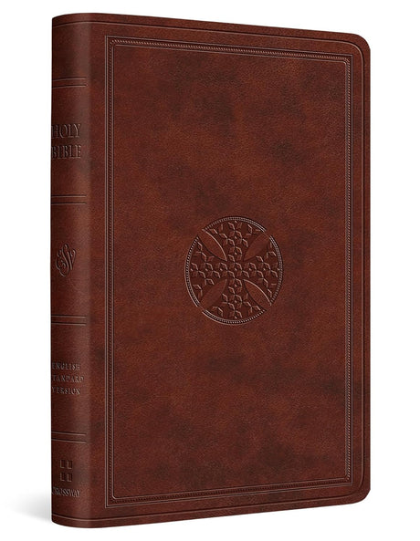 ESV Value Compact Bible (Trutone, Chestnut, Mosaic Cross Design) - - - 9781433593215