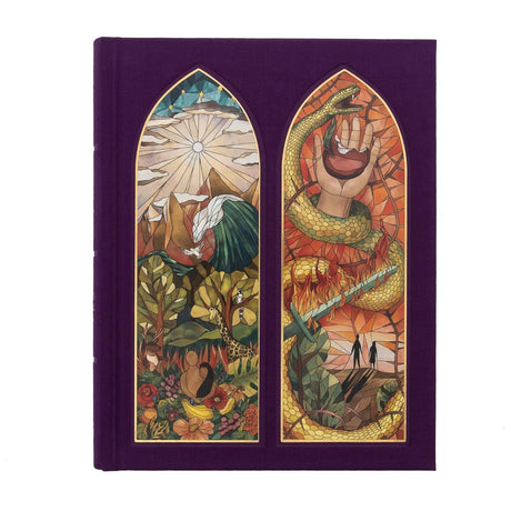 CSB Notetaking Bible, Stained Glass Edition, Amethyst Cloth Over Board - - - 9781087762494