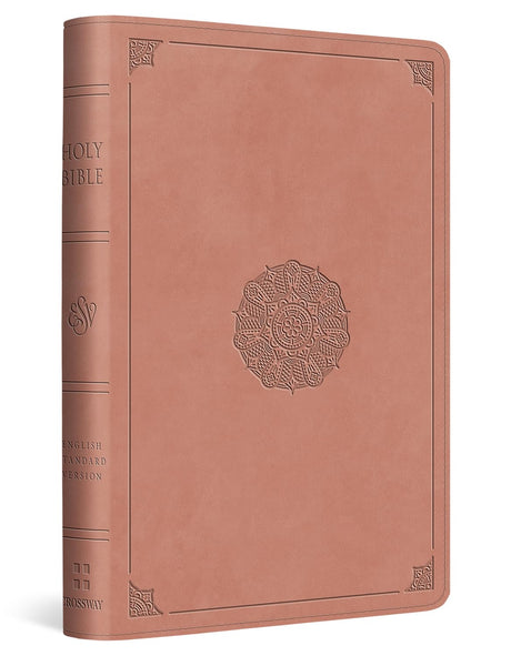 ESV Compact Bible (Trutone, Blush Rose, Emblem Design) - - - 9781433595608