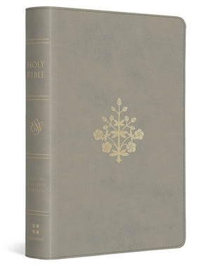 ESV Large Print Compact Bible (Trutone, Stone, Branch Design)