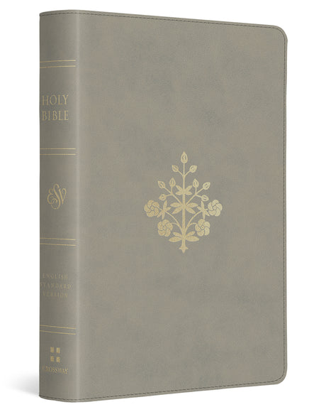 ESV Large Print Compact Bible (Trutone, Stone, Branch Design)