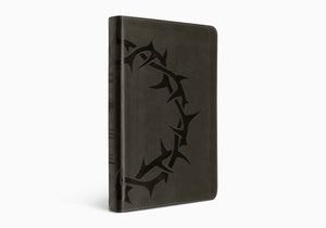 ESV Bible, Thinline TruTone Edition (Charcoal, Crown Design)