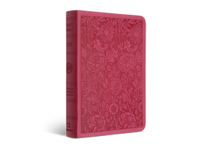 ESV Large Print Compact Bible (TruTone Berry, Floral Design)