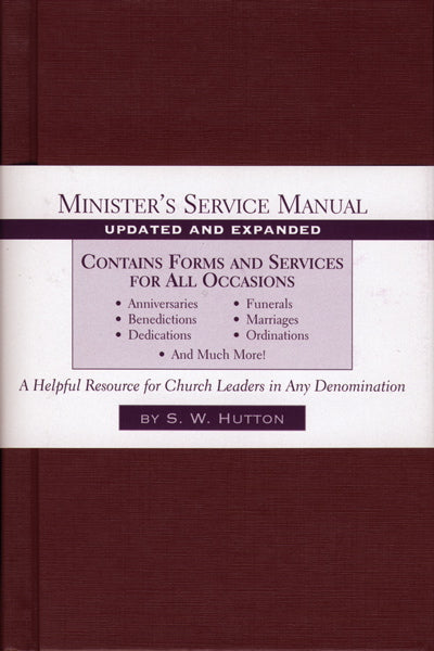 Minister's Service Manual Hutton, Samuel W. cover image