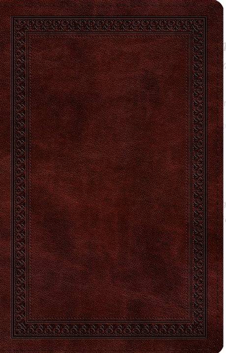 ESV Thinline Bible (Trutone, Mahogany, Border Design) - English Standard - 9781433587108