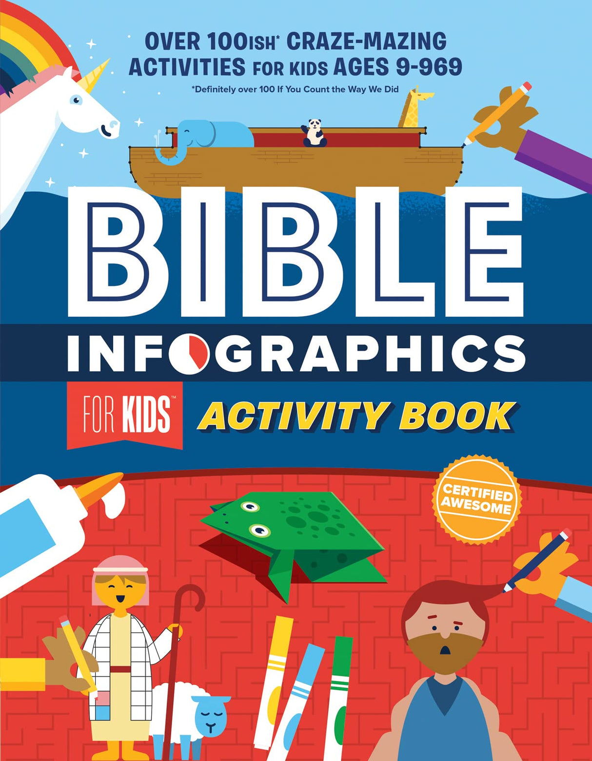 Bible Infographics for Kids Activity Book: Over 100-Ish Craze-Mazing Activities for Kids Ages 9 to 969 (Bible Infographics for Kids) - Harvest House Publishers - 9780736982221