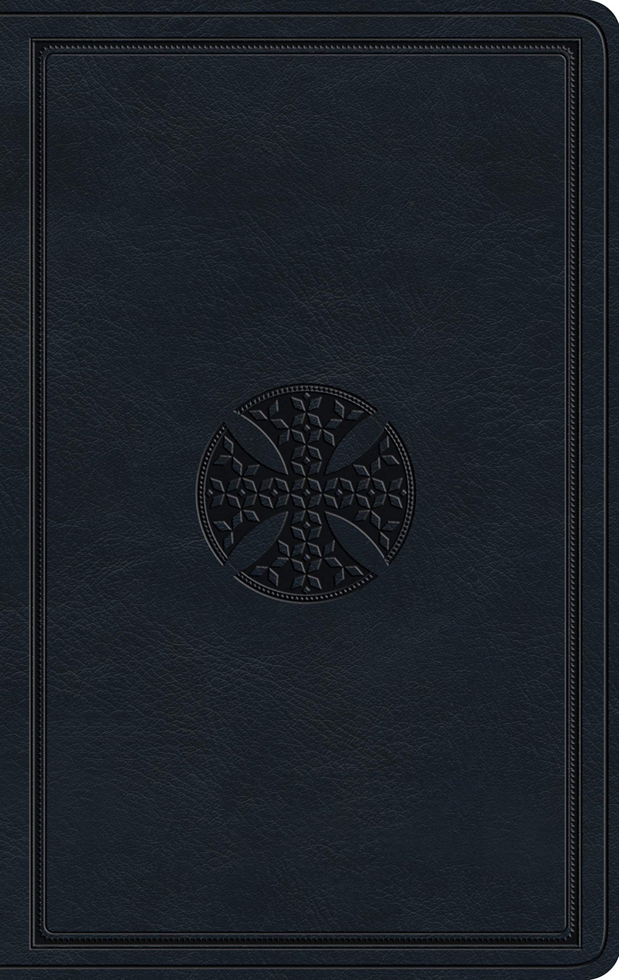 ESV Large Print Value Thinline Bible (Trutone, Navy, Mosaic Cross Design) - English Standard - 9781433566837