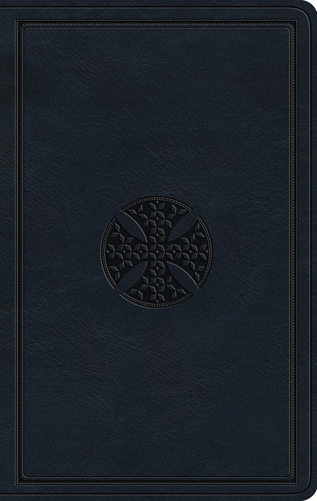 ESV Large Print Value Thinline Bible (Trutone, Navy, Mosaic Cross Design) - English Standard - 9781433566837