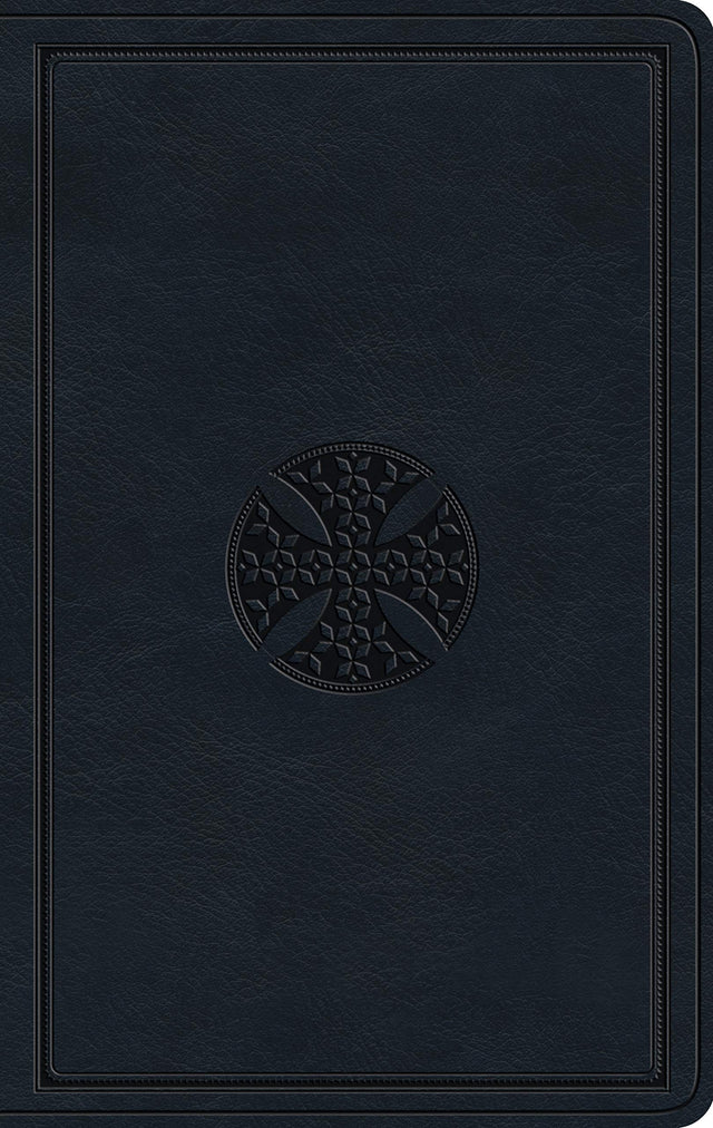 ESV Large Print Value Thinline Bible (Trutone, Navy, Mosaic Cross Design) - English Standard - 9781433566837