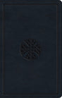 ESV Large Print Value Thinline Bible (Trutone, Navy, Mosaic Cross Design) - English Standard - 9781433566837