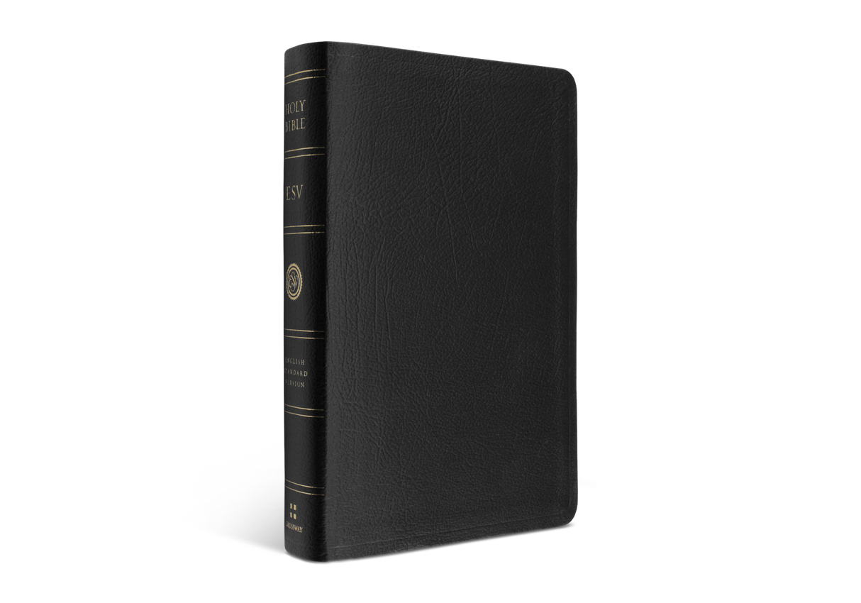 ESV Large Print Personal Size Bible (Genuine Leather, Black)