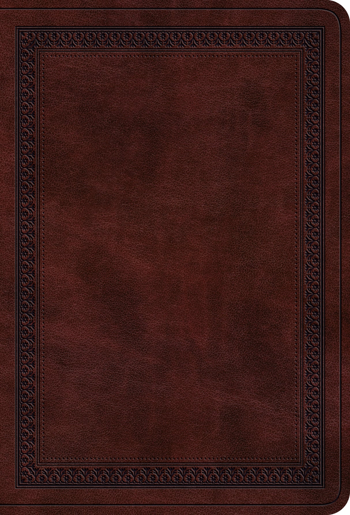 ESV Value Large Print Compact Bible (Trutone, Mahogany, Border Design) cover image