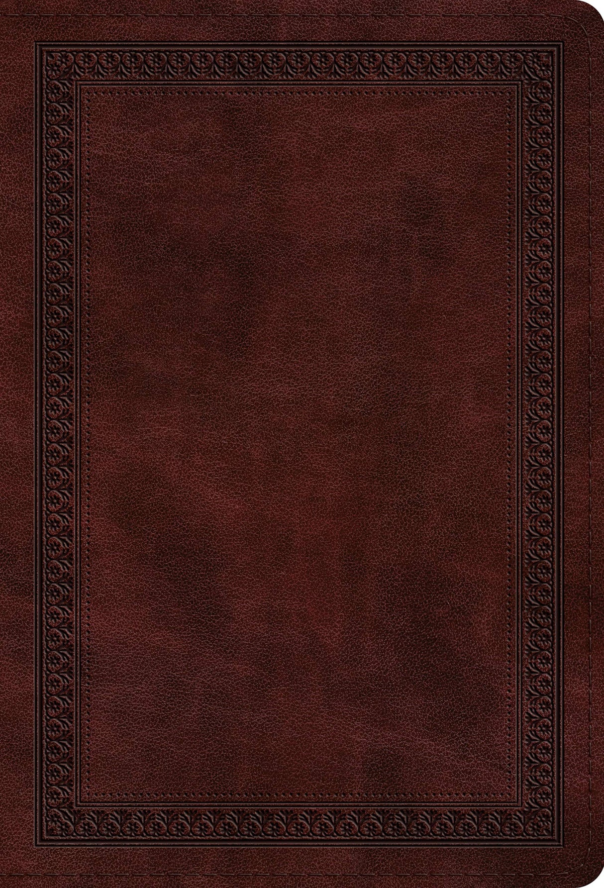 ESV Large Print Compact Bible (Trutone, Mahogany, Border Design) - English Standard - 9781433567049