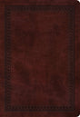 ESV Large Print Compact Bible (Trutone, Mahogany, Border Design) - English Standard - 9781433567049