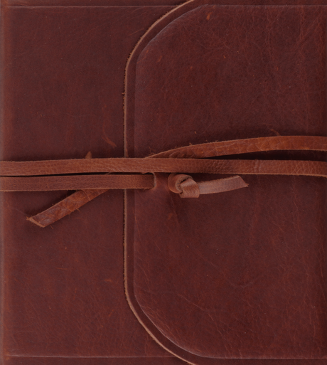 ESV Journaling Study Bible (Natural Leather, Brown, Flap with Strap) - ESV - 9781433590467