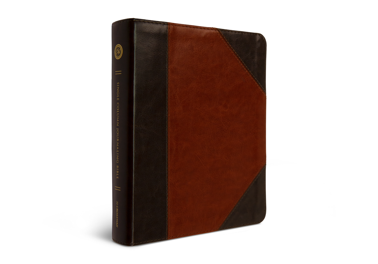 ESV Single Column Journaling Bible (TruTone, Brown/Cordovan, Portfolio Design)