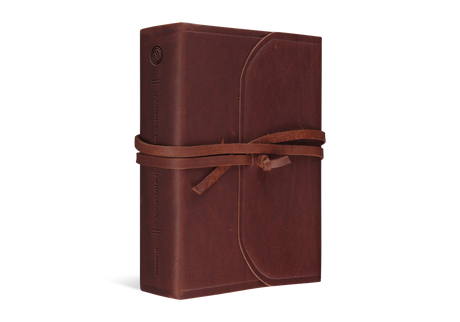 ESV Journaling Bible, Interleaved Edition (Leather, Brown, Flap with Strap) (1023779831855)