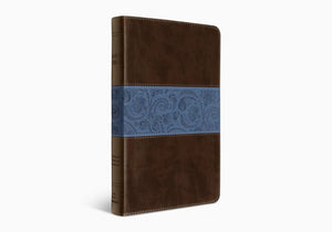 ESV Thinline Bible (TruTone, Chocolate/Blue, Paisley Band)