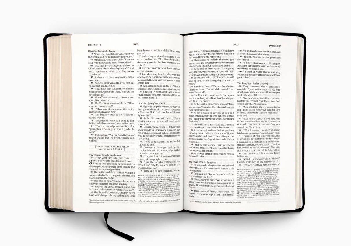 ESV Verse-By-Verse Reference Bible (Trutone, Black)