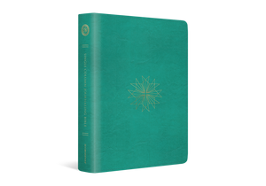 ESV Single Column Journaling Bible (TruTone, Teal, Resplendent Cross Design)