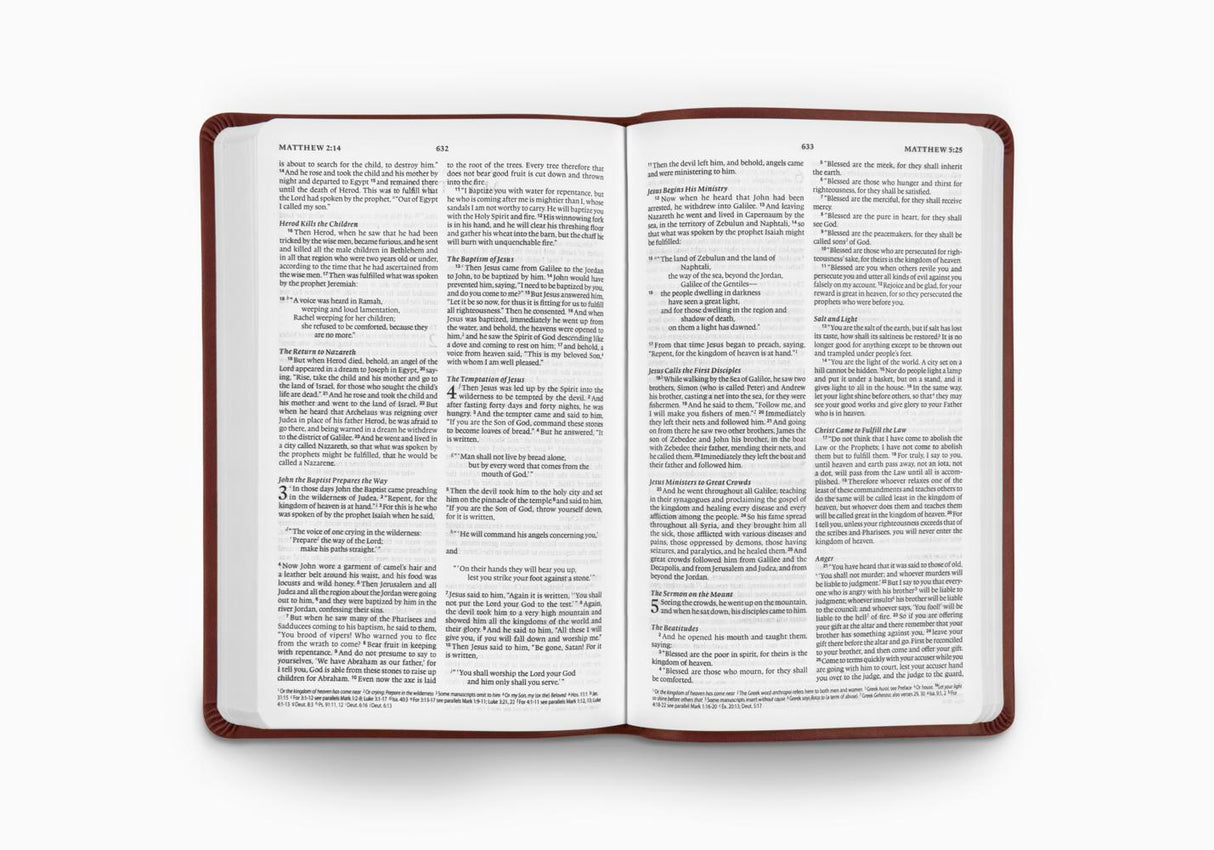 ESV Value Thinline Bible (TruTone, Brown, Mosaic Cross Design)