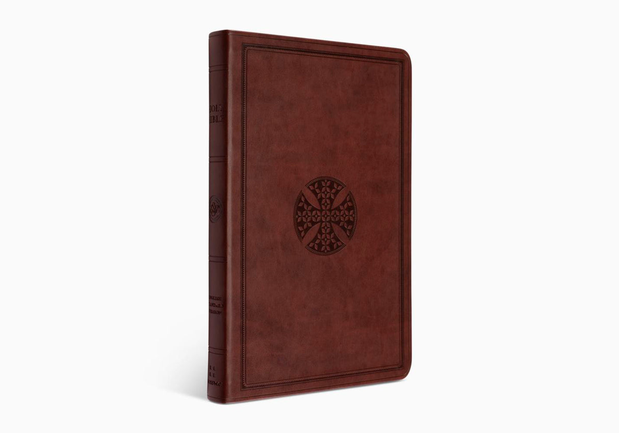 ESV Value Thinline Bible (TruTone, Brown, Mosaic Cross Design)