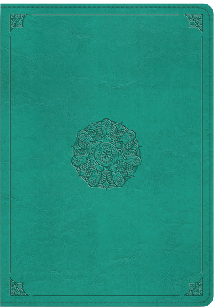 ESV Study Bible (Trutone, Turquoise, Emblem Design) - ESV - 9781433581748