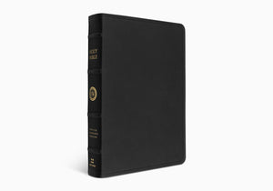 ESV Wide Margin Reference Bible (Top Grain Leather, Black)