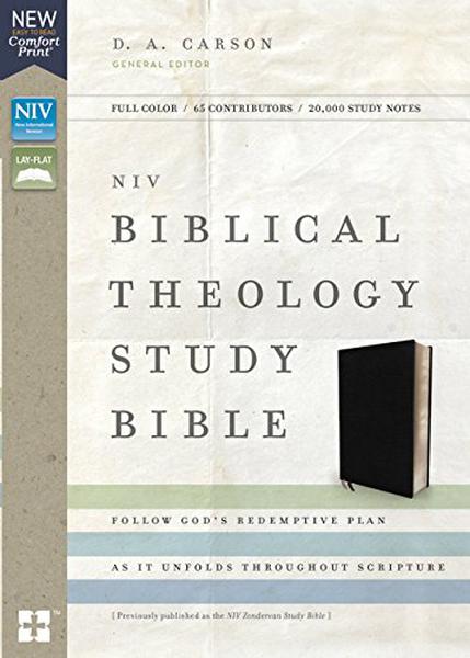 NIV, Biblical Theology Study Bible (Bonded Leather, Black, Comfort Print) cover image