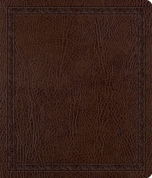 ESV Double Column Journaling Bible (Bonded Leather, Mocha, Threshold Design) cover image (1023770263599)