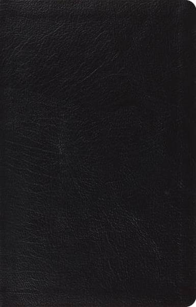 ESV Large Print Thinline Reference Bible (Genuine Leather, Black) cover image