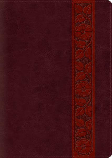 ESV Study Bible, Large Print (TruTone, Mahogany, Trellis Design) cover image (1018282213423)