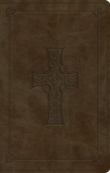 ESV Large Print Value Thinline Bible (TruTone, Olive, Celtic Cross Design) cover image (1023787008047)