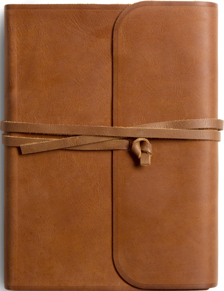 ESV Single Column Journaling Bible, Large Print (Natural Leather, Brown, Flap with Strap)