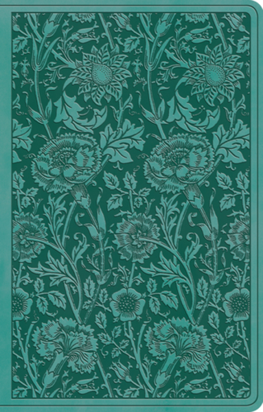 ESV Premium Gift Bible (TruTone, Teal, Floral Design) cover image (1023793561647)