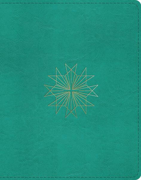 ESV Single Column Journaling Bible (TruTone, Teal, Resplendent Cross Design) cover image