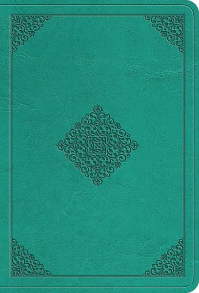 ESV Value Large Print Compact Bible (TruTone, Teal, Ornament Design) cover image (1023800180783)