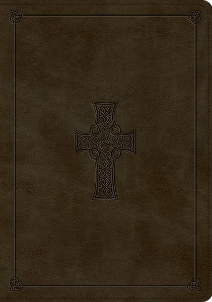 ESV Study Bible (TruTone, Olive, Celtic Cross Design) cover image