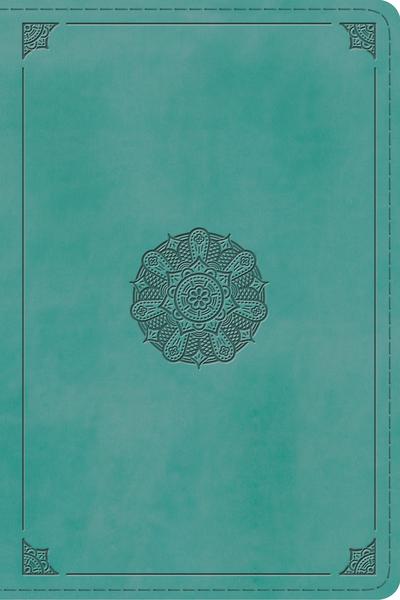 ESV Study Bible, Personal Size (TruTone, Turquoise, Emblem Design) cover image