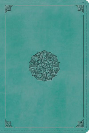 ESV Study Bible, Personal Size (TruTone, Turquoise, Emblem Design) cover image