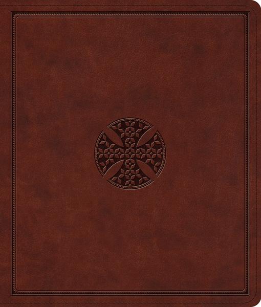 ESV Journaling Bible (TruTone, Brown, Mosaic Cross Design) cover image