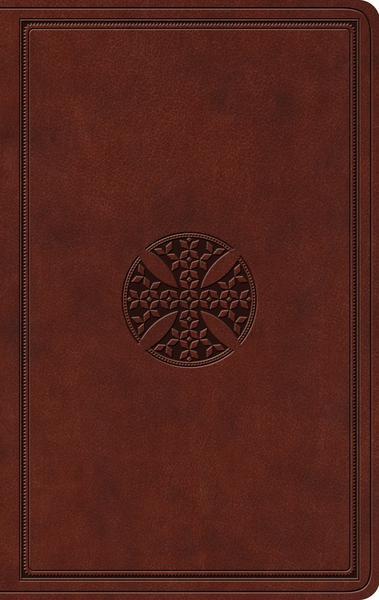 ESV Value Thinline Bible (TruTone, Brown, Mosaic Cross Design) cover image