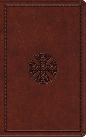 ESV Value Thinline Bible (TruTone, Brown, Mosaic Cross Design) cover image