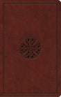 ESV Value Thinline Bible (TruTone, Brown, Mosaic Cross Design) cover image