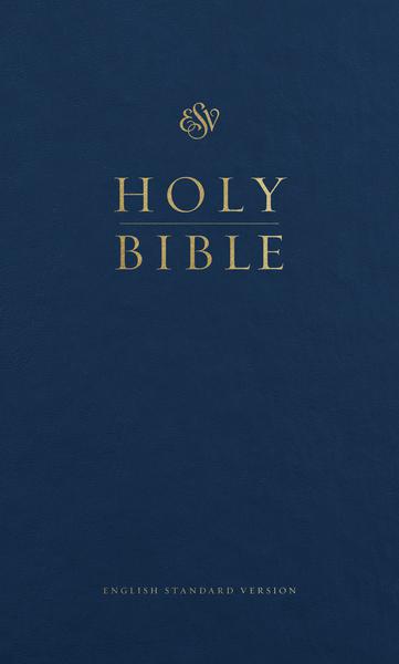 ESV Pew Bible (Hardcover, Blue) cover image (1022364647471)