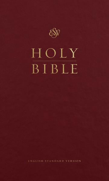 ESV Pew Bible (Hardcover, Burgundy) cover image (1022364123183)