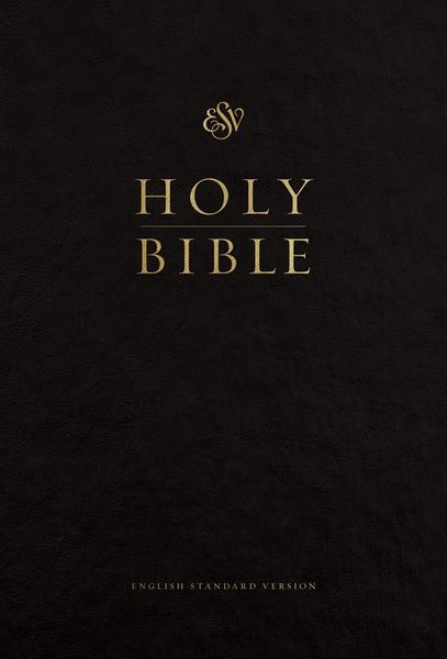 ESV Pew and Worship Bible, Large Print (Hardcover, Black) cover image (1022366810159)