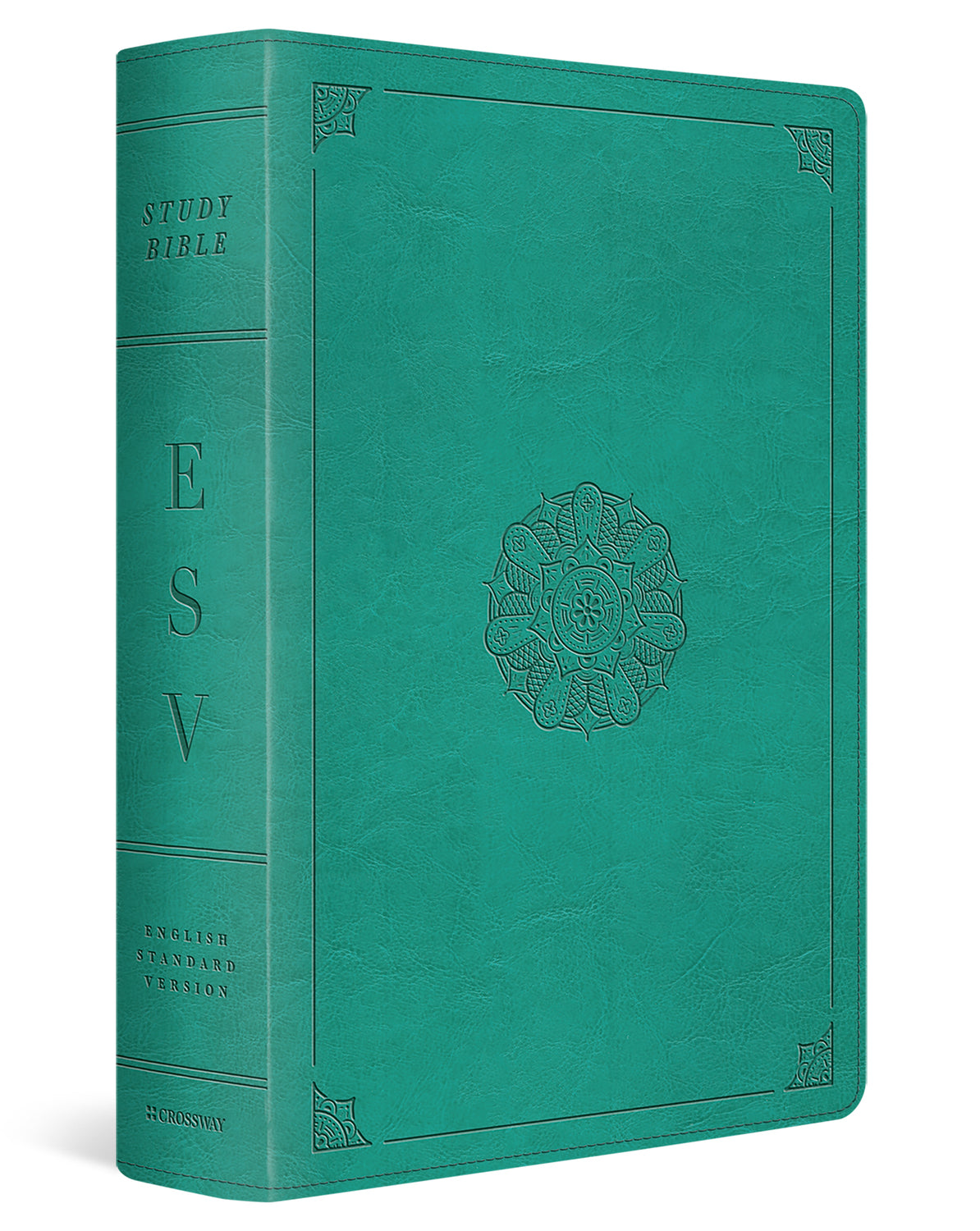 ESV Study Bible (Trutone, Turquoise, Emblem Design)